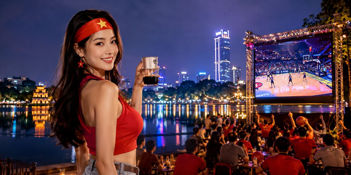 Người hâm mộ bóng rổ tại Hà Nội theo dõi trận đấu và đặt cược