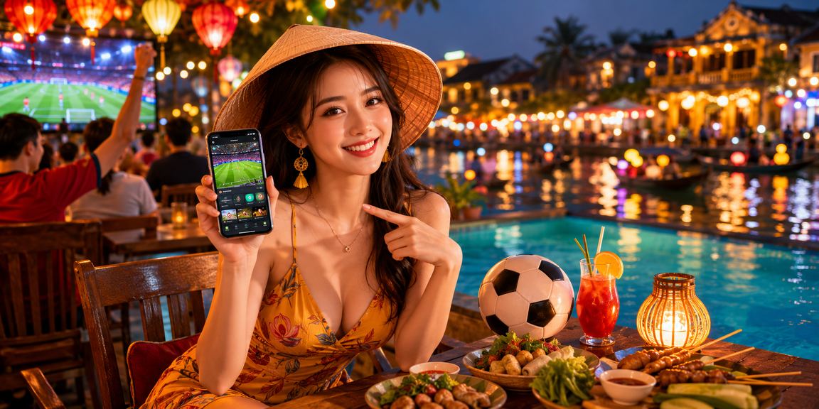 Người chơi cá cược bóng đá tại Hội An trong quán cà phê